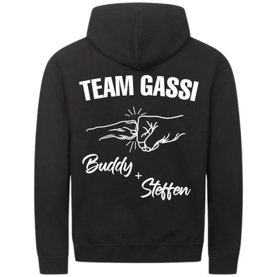 Team Gassi Fauststoß - Personalisierbarer Classic Zipper Hoodie Unisex