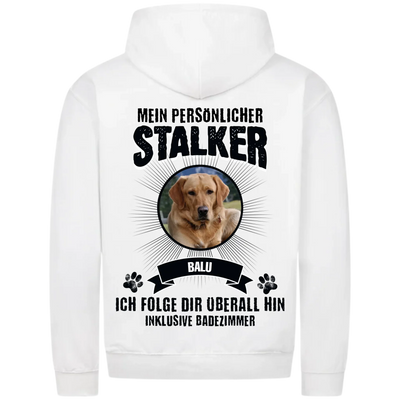 Mein persönlicher Stalker - Personalisierbarer Classic Zipper Hoodie Unisex