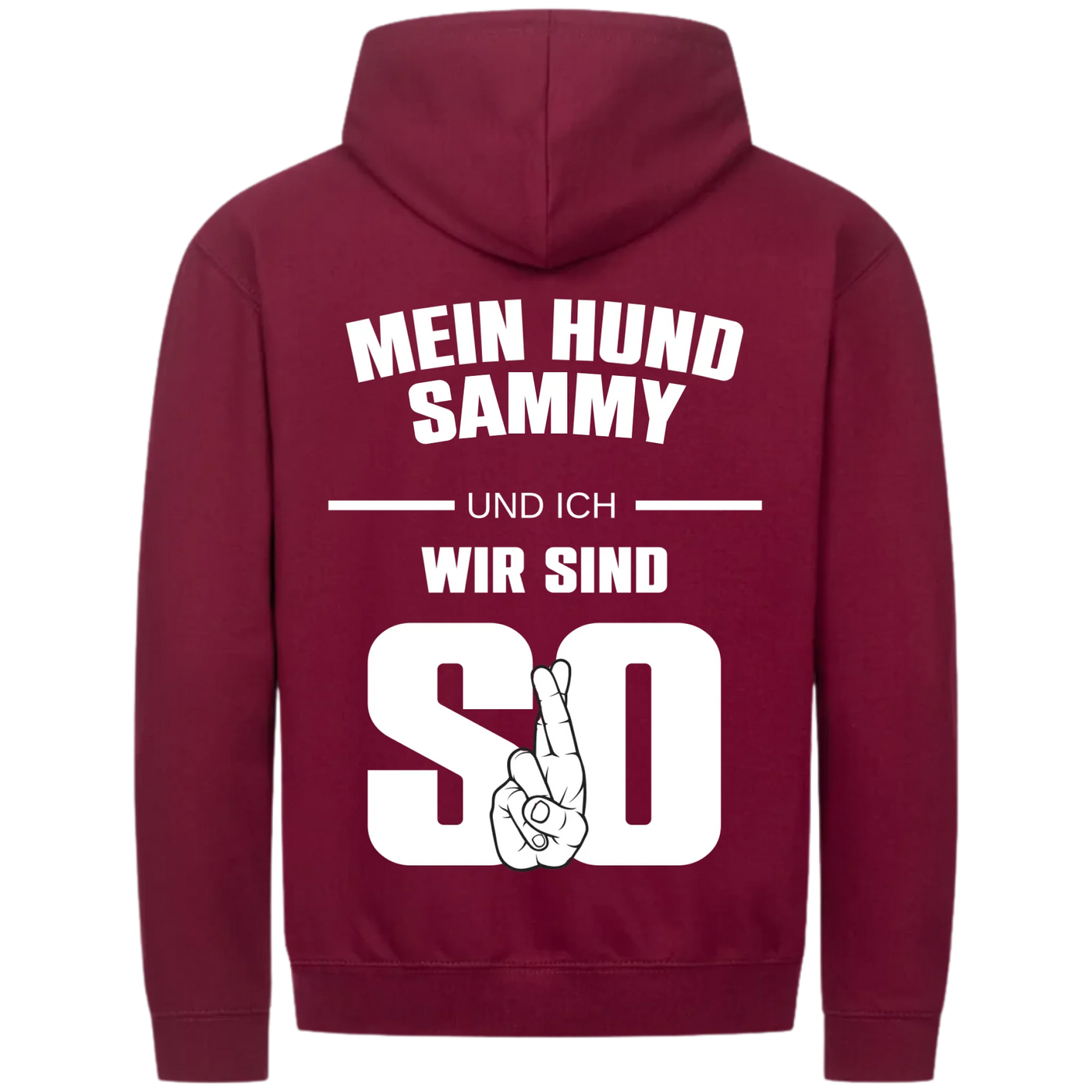 MP Zipper Hoodie burgundy back 2048 x 2048px