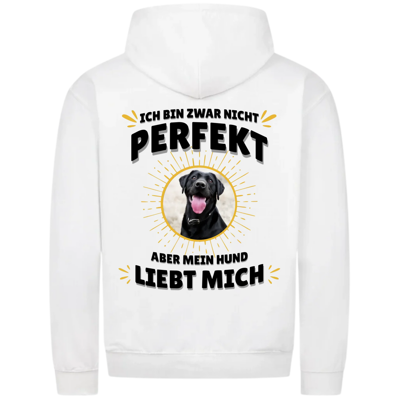 Ich bin zwar nicht perfekt - Personalisierbarer Classic Zipper Hoodie Unisex