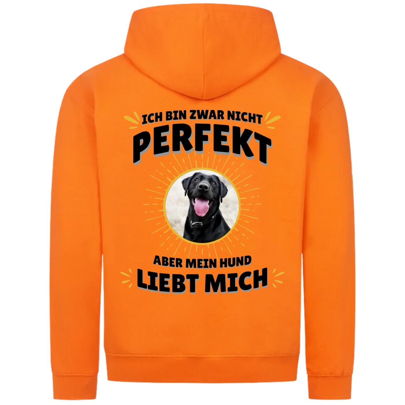 Ich bin zwar nicht perfekt - Personalisierbarer Classic Zipper Hoodie Unisex