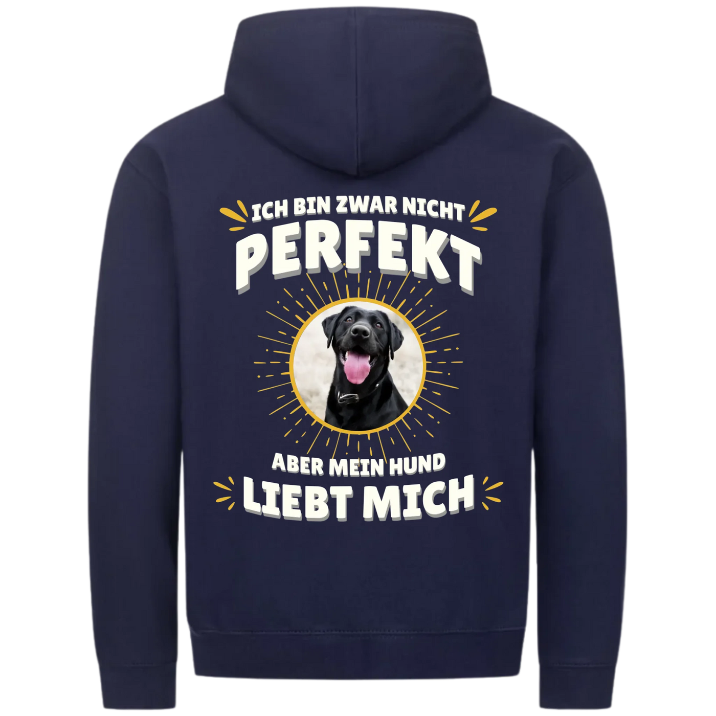 Ich bin zwar nicht perfekt - Personalisierbarer Classic Zipper Hoodie Unisex