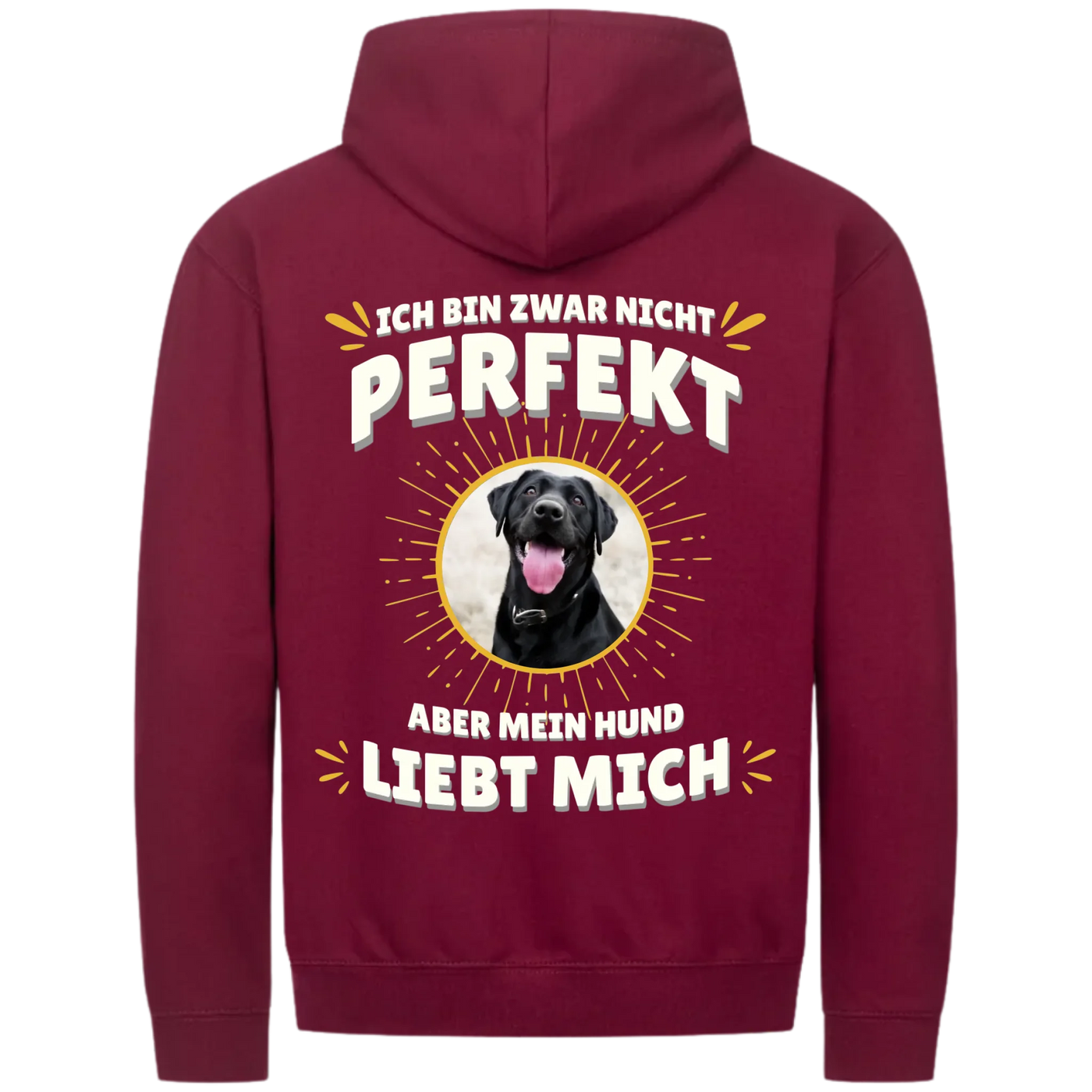 MP Zipper Hoodie burgundy back 2048 x 2048px