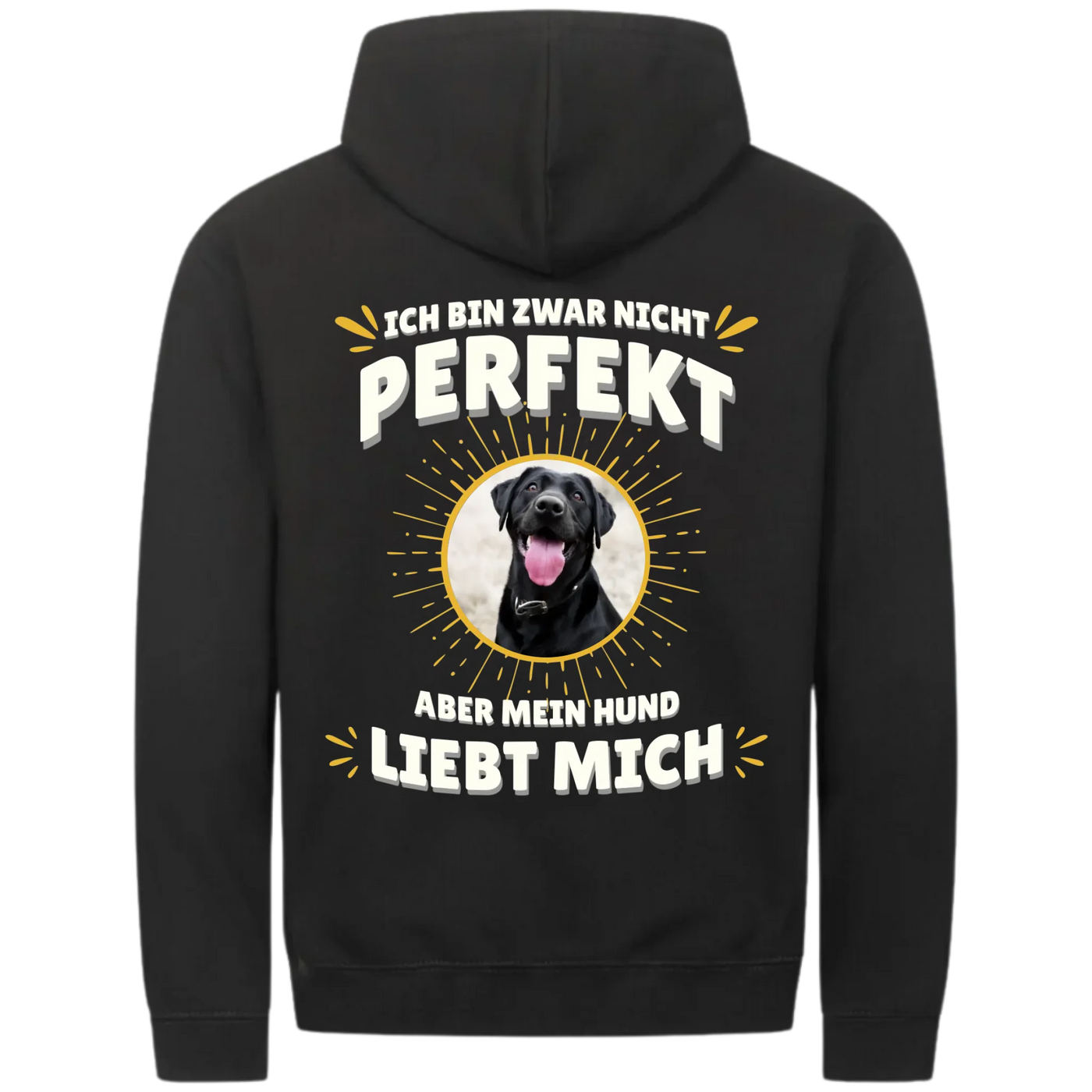 Ich bin zwar nicht perfekt - Personalisierbarer Classic Zipper Hoodie Unisex