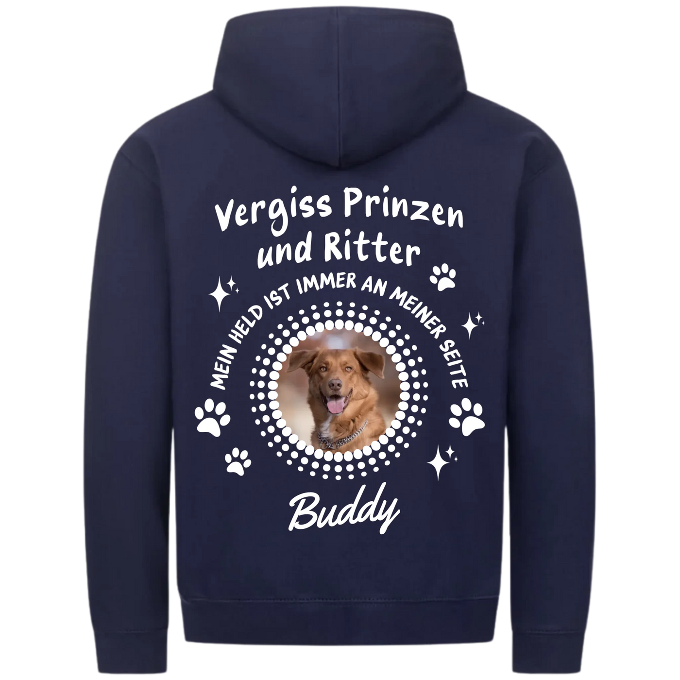 Vergiss Prinzen und Ritter - Personalisierbarer Classic Zipper Hoodie Unisex