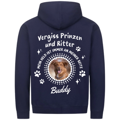 Vergiss Prinzen und Ritter - Personalisierbarer Classic Zipper Hoodie Unisex