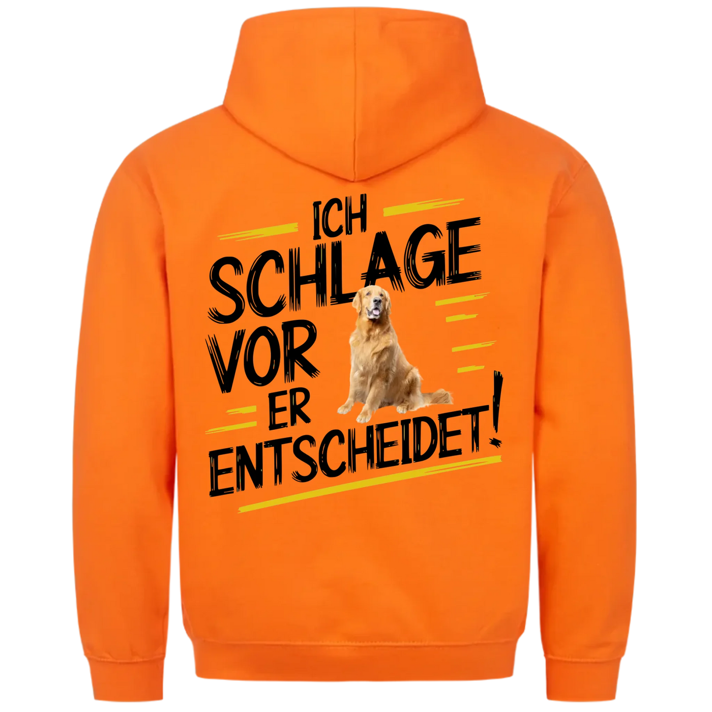Ich schlage vor - mein Hund entscheidet - Personalisierbarer Classic Hoodie Unisex