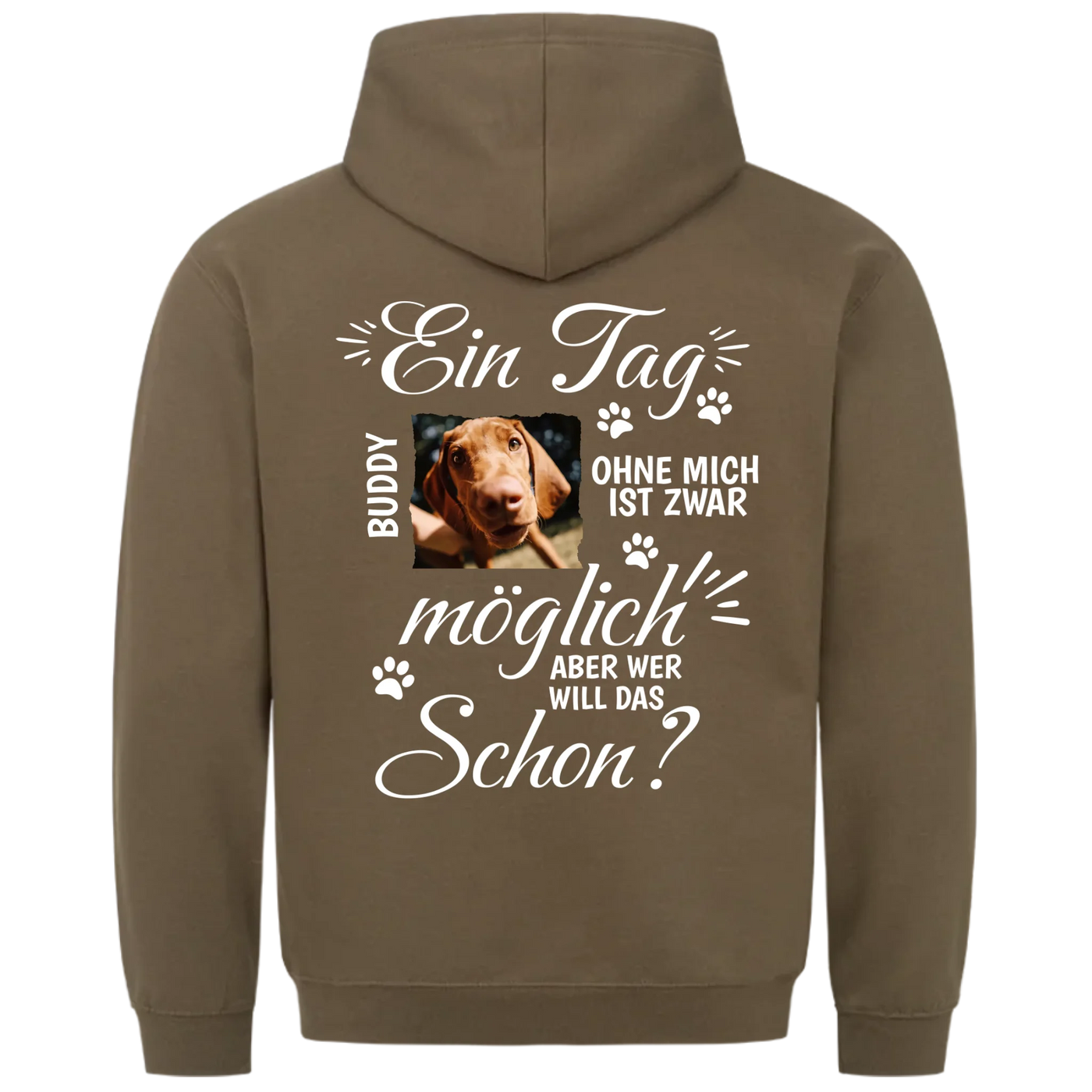 Ein Tag ohne mich - Personalisierbarer Classic Hoodie Unisex