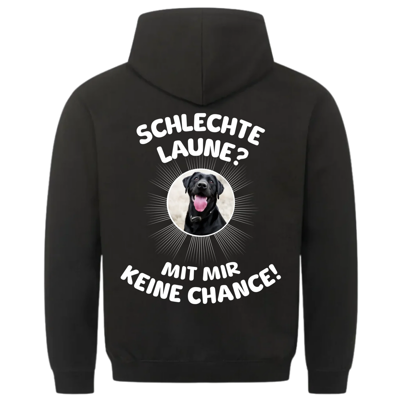 Schlechte Laune - Mit mir keine Chance - Personalisierbarer Classic Hoodie Unisex