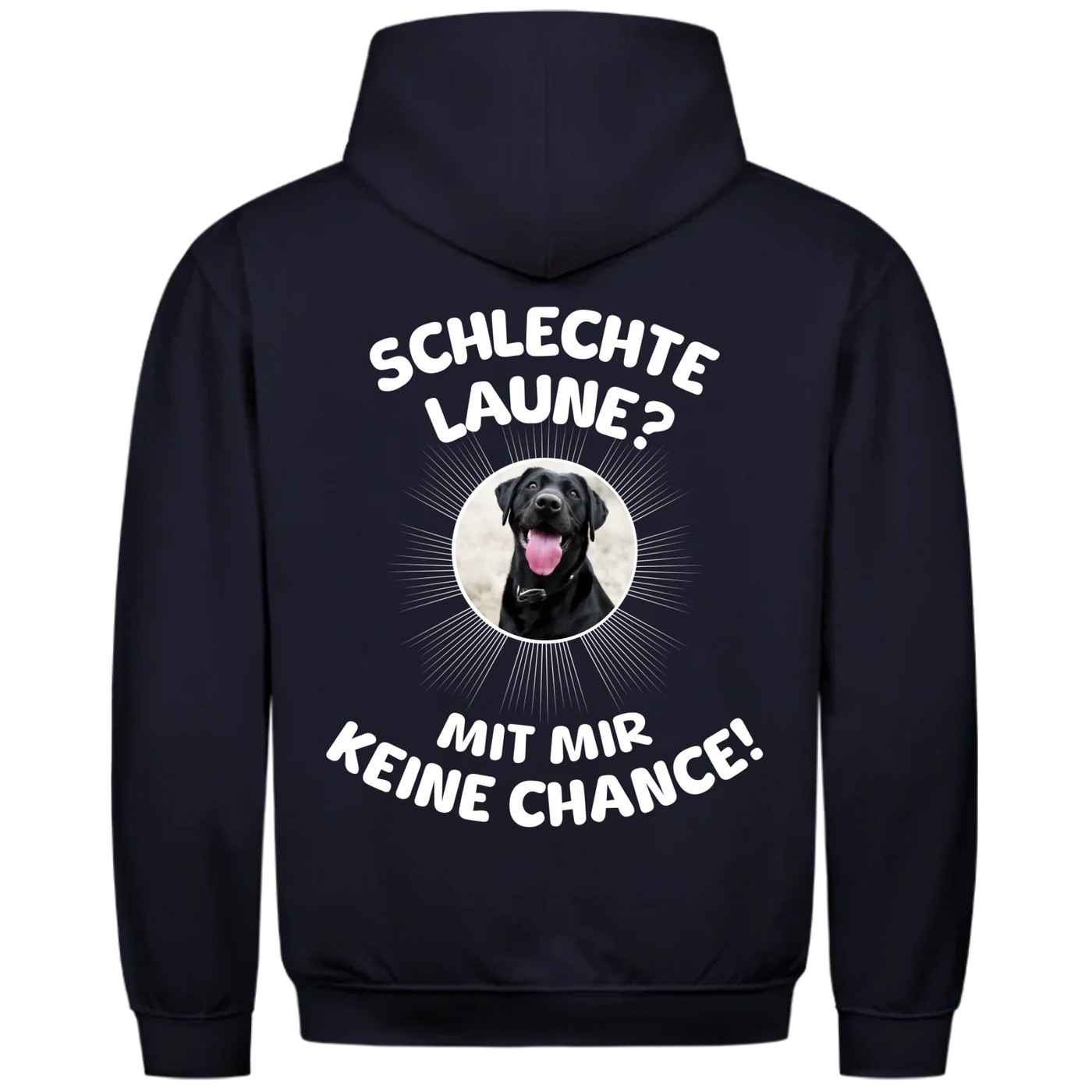 Schlechte Laune - Mit mir keine Chance - Personalisierbarer Classic Hoodie Unisex