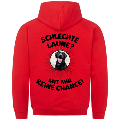 Schlechte Laune - Mit mir keine Chance - Personalisierbarer Classic Hoodie Unisex