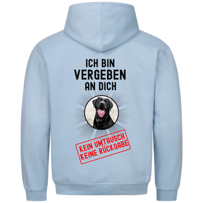 Ich bin vergeben an Dich - Personalisierbarer Classic Hoodie Unisex