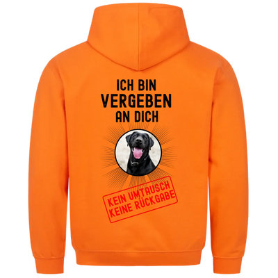 Ich bin vergeben an Dich - Personalisierbarer Classic Hoodie Unisex