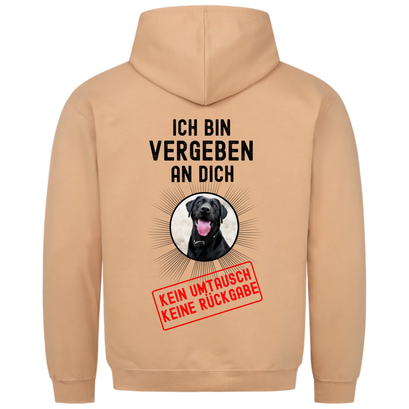 Ich bin vergeben an Dich - Personalisierbarer Classic Hoodie Unisex