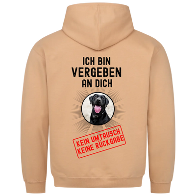 Ich bin vergeben an Dich - Personalisierbarer Classic Hoodie Unisex