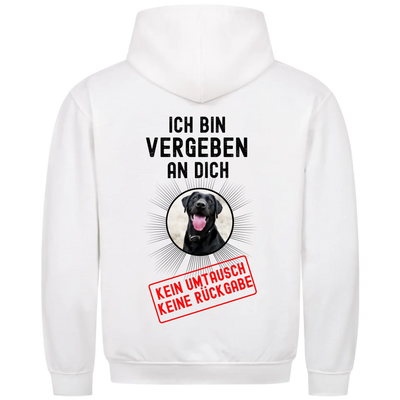 Ich bin vergeben an Dich - Personalisierbarer Classic Hoodie Unisex