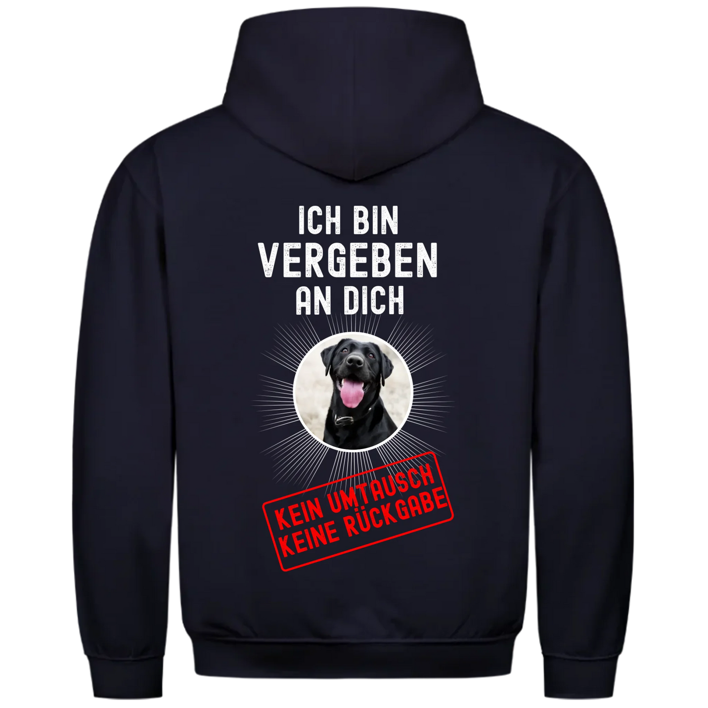 Ich bin vergeben an Dich - Personalisierbarer Classic Hoodie Unisex