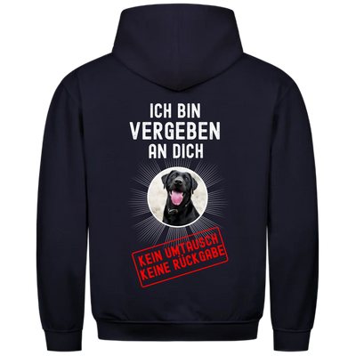 Ich bin vergeben an Dich - Personalisierbarer Classic Hoodie Unisex