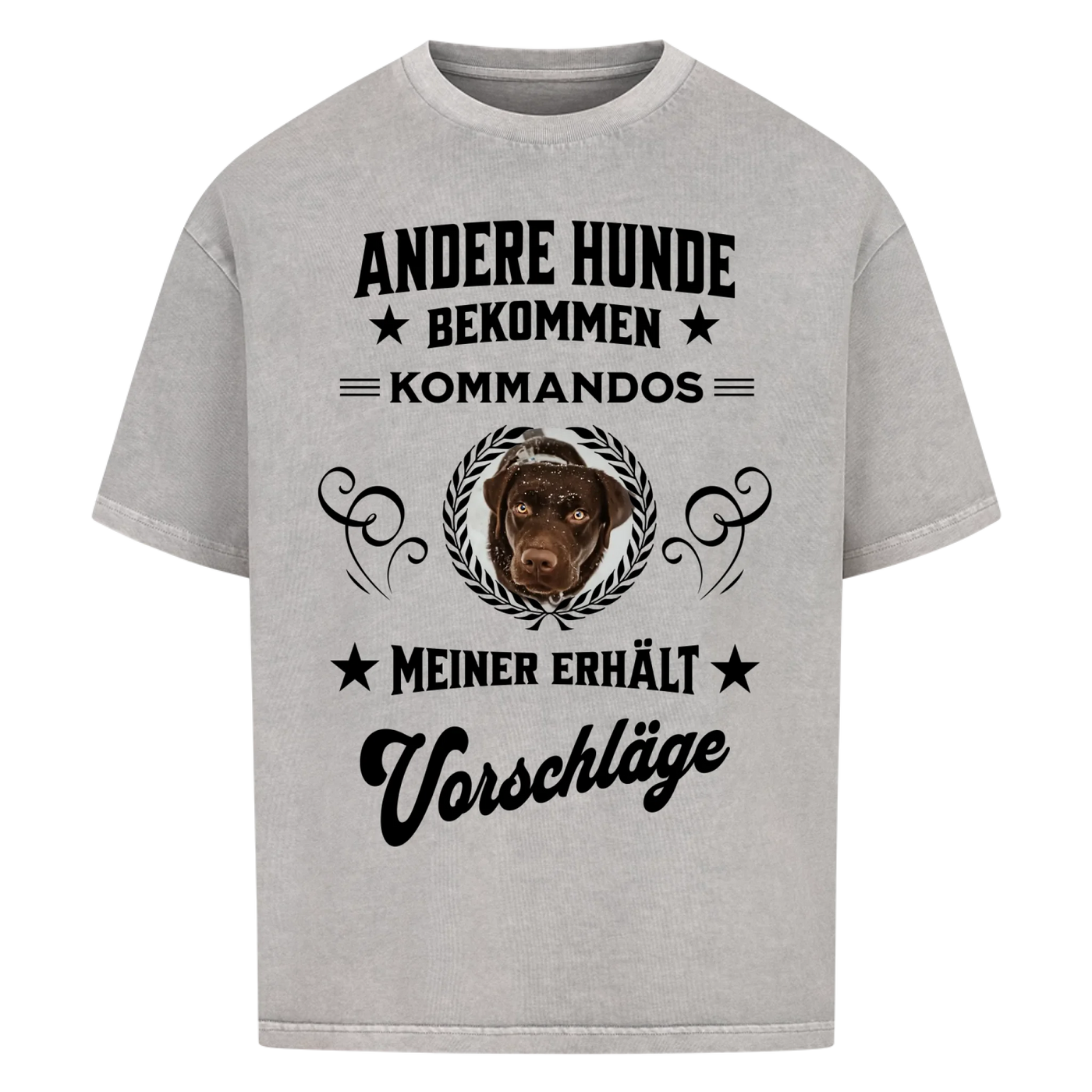 Andere Hunde bekommen Kommandos - Personalisierbares Oversized Shirt