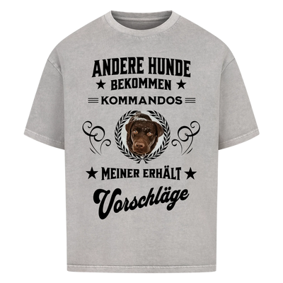 Andere Hunde bekommen Kommandos - Personalisierbares Oversized Shirt