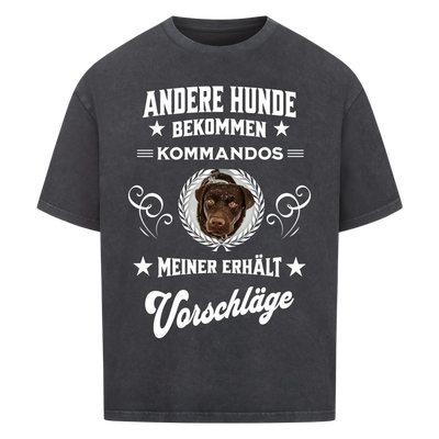 Andere Hunde bekommen Kommandos - Personalisierbares Oversized Shirt