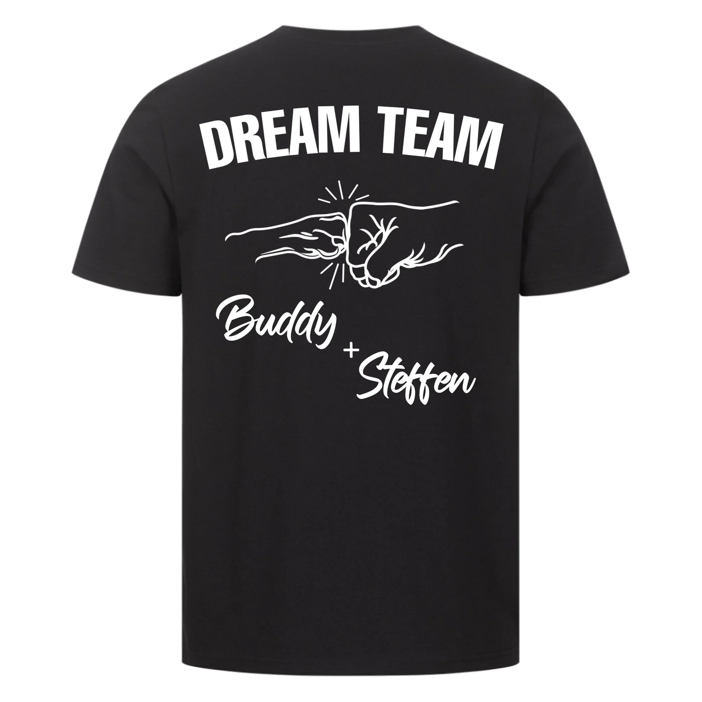 Dream Team Fauststoß - Individuelles Unisex Shirt Rückendruck
