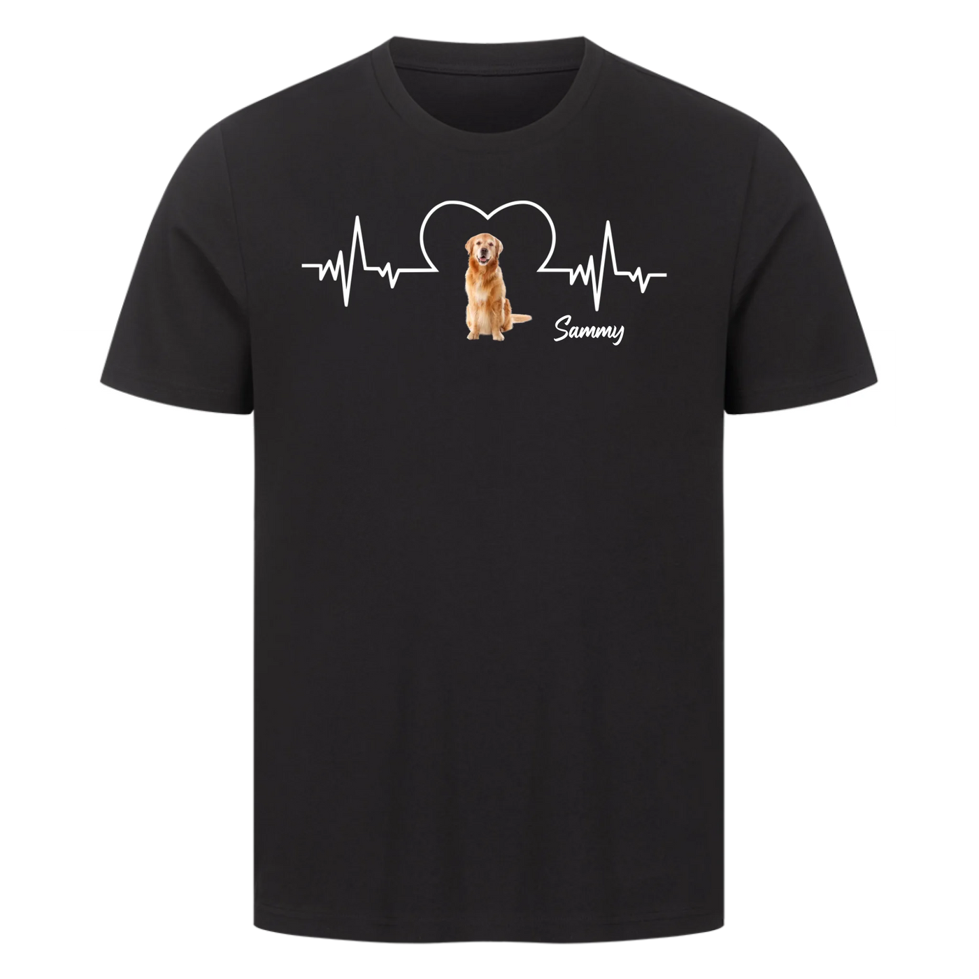 Dein Herz schlägt für deinen Hund – Personalisiere dein Unisex Shirt!