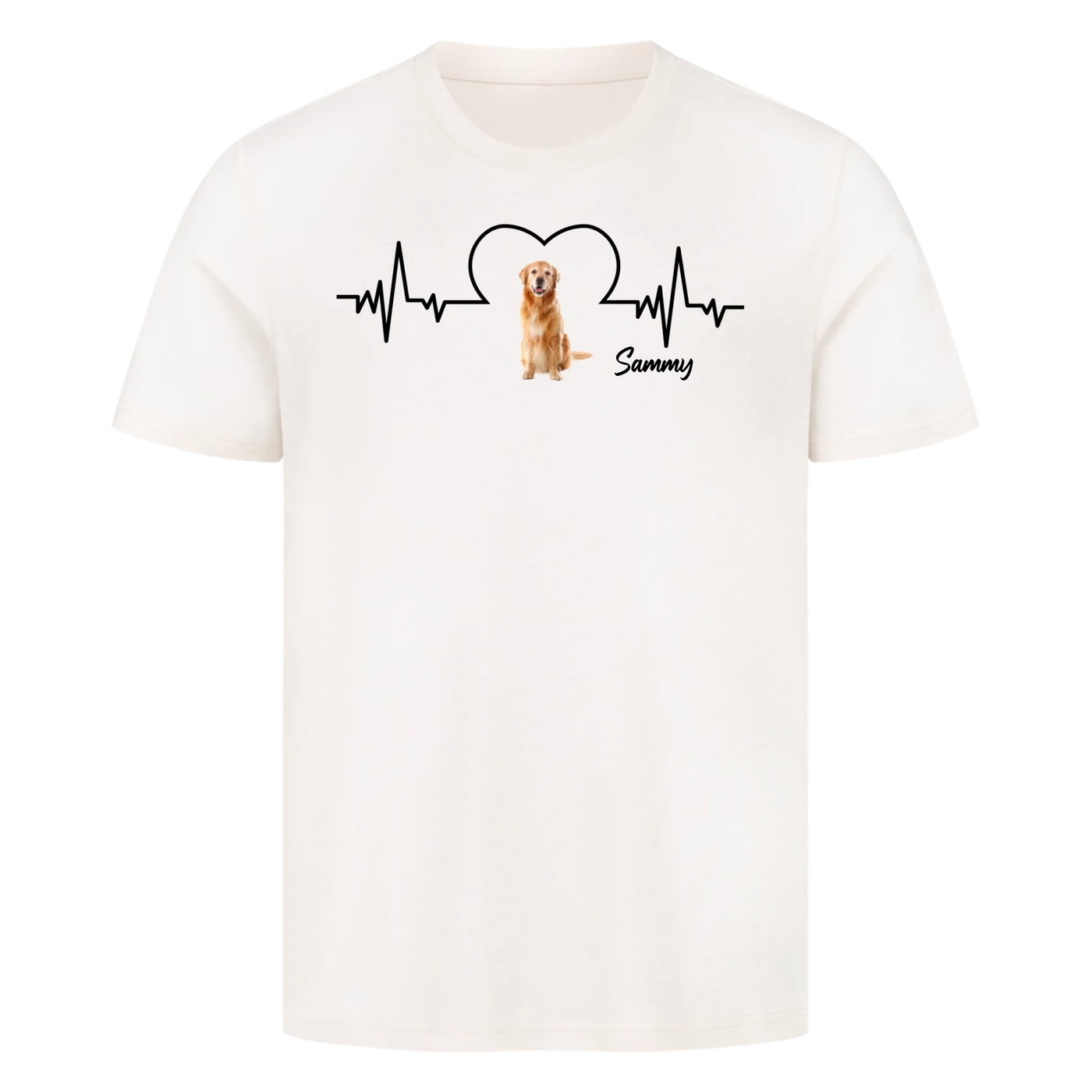 Dein Herz schlägt für deinen Hund – Personalisiere dein Unisex Shirt!