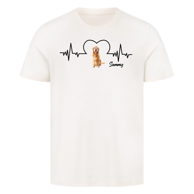 Dein Herz schlägt für deinen Hund – Personalisiere dein Unisex Shirt!
