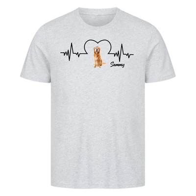 Dein Herz schlägt für deinen Hund – Personalisiere dein Unisex Shirt!