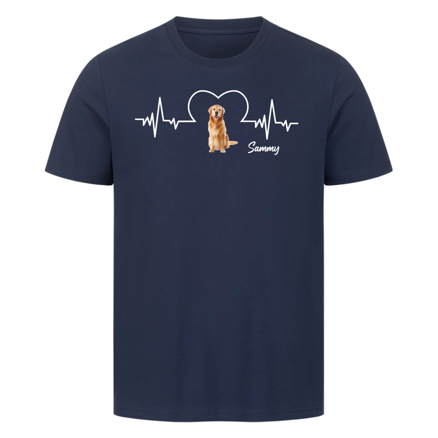 Dein Herz schlägt für deinen Hund – Personalisiere dein Unisex Shirt!