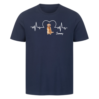 Dein Herz schlägt für deinen Hund – Personalisiere dein Unisex Shirt!