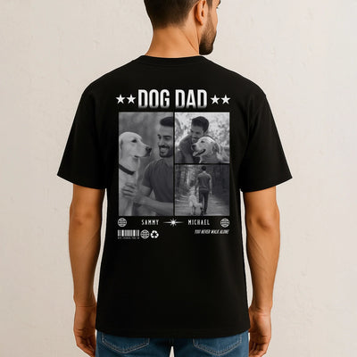 Mockup Mann Model Oversized Shirt schwarz V2 - 2048 x 2048px