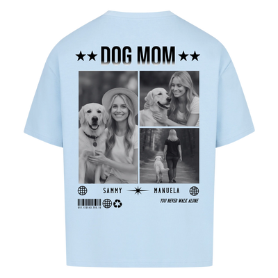 DOG MOM Fotocollage - Individuelles Oversized Shirt Rückendruck