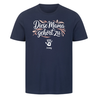Diese Mama gehört zu - Personalisierbares T-Shirt Unisex