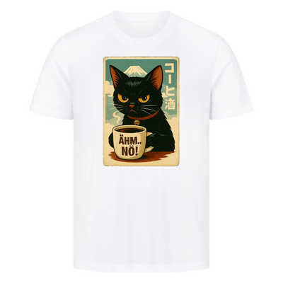 Ähm Nö - Katze Retro Anime T-Shirt Unisex