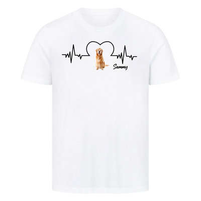 Dein Herz schlägt für deinen Hund – Personalisiere dein Unisex Shirt!