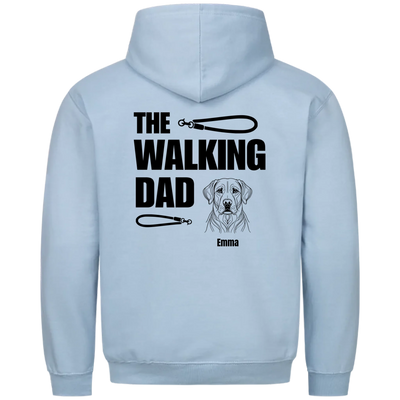 The Walking Dad - Personalisierbarer Hoodie Unisex Rückendruck