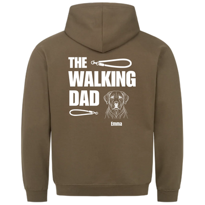 The Walking Dad - Personalisierbarer Hoodie Unisex Rückendruck