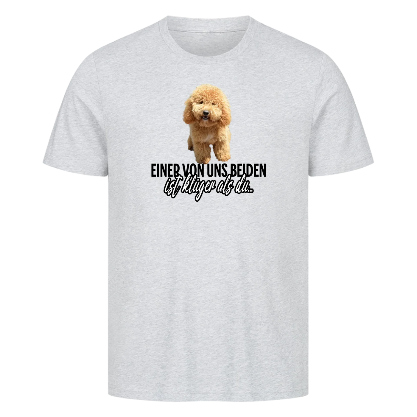 Einer von uns beiden - Personalisierbares Premium T-Shirt Unisex