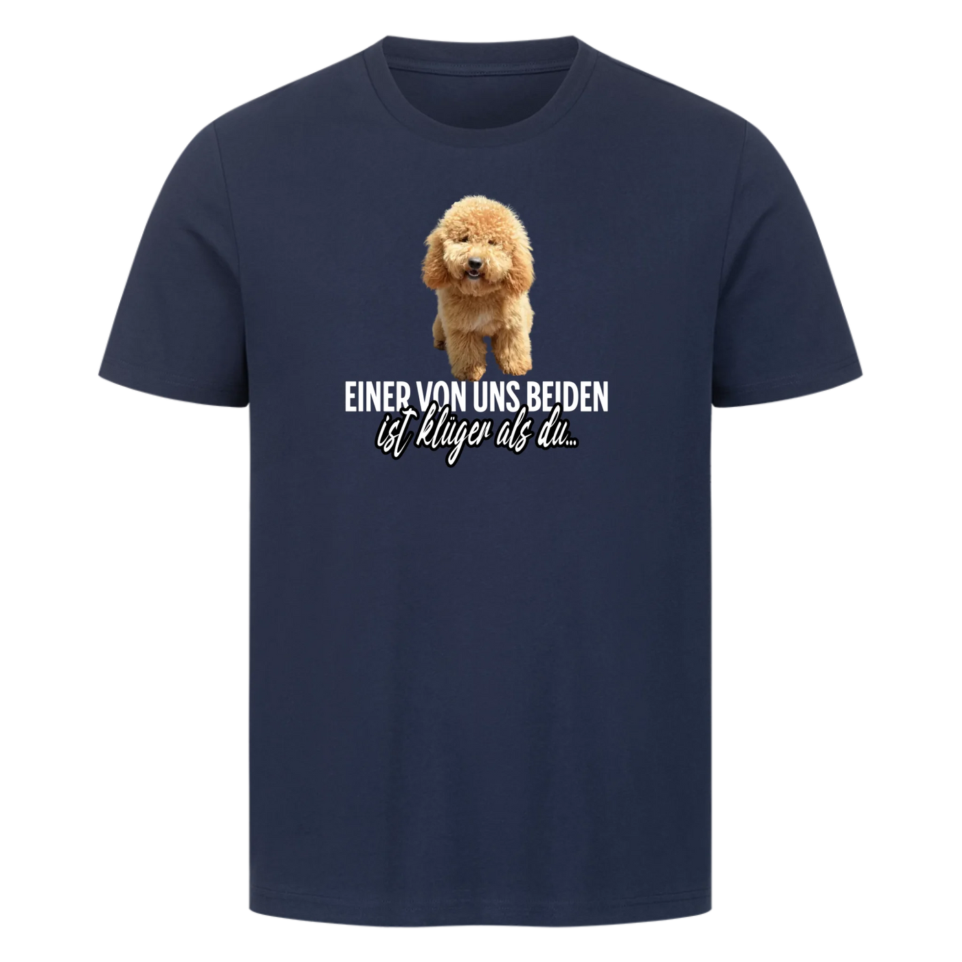 Einer von uns beiden - Personalisierbares Premium T-Shirt Unisex