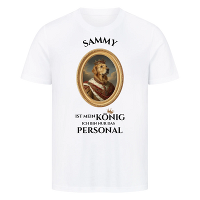 Mein Hund mein König - Personalisierbares T-Shirt Unisex