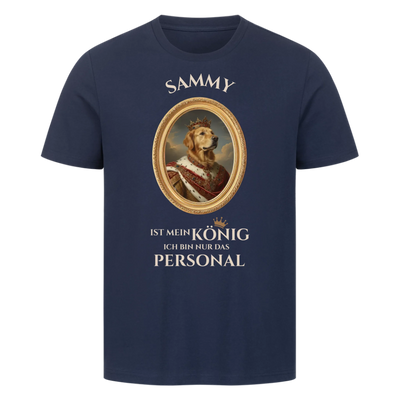 Mein Hund mein König - Personalisierbares T-Shirt Unisex