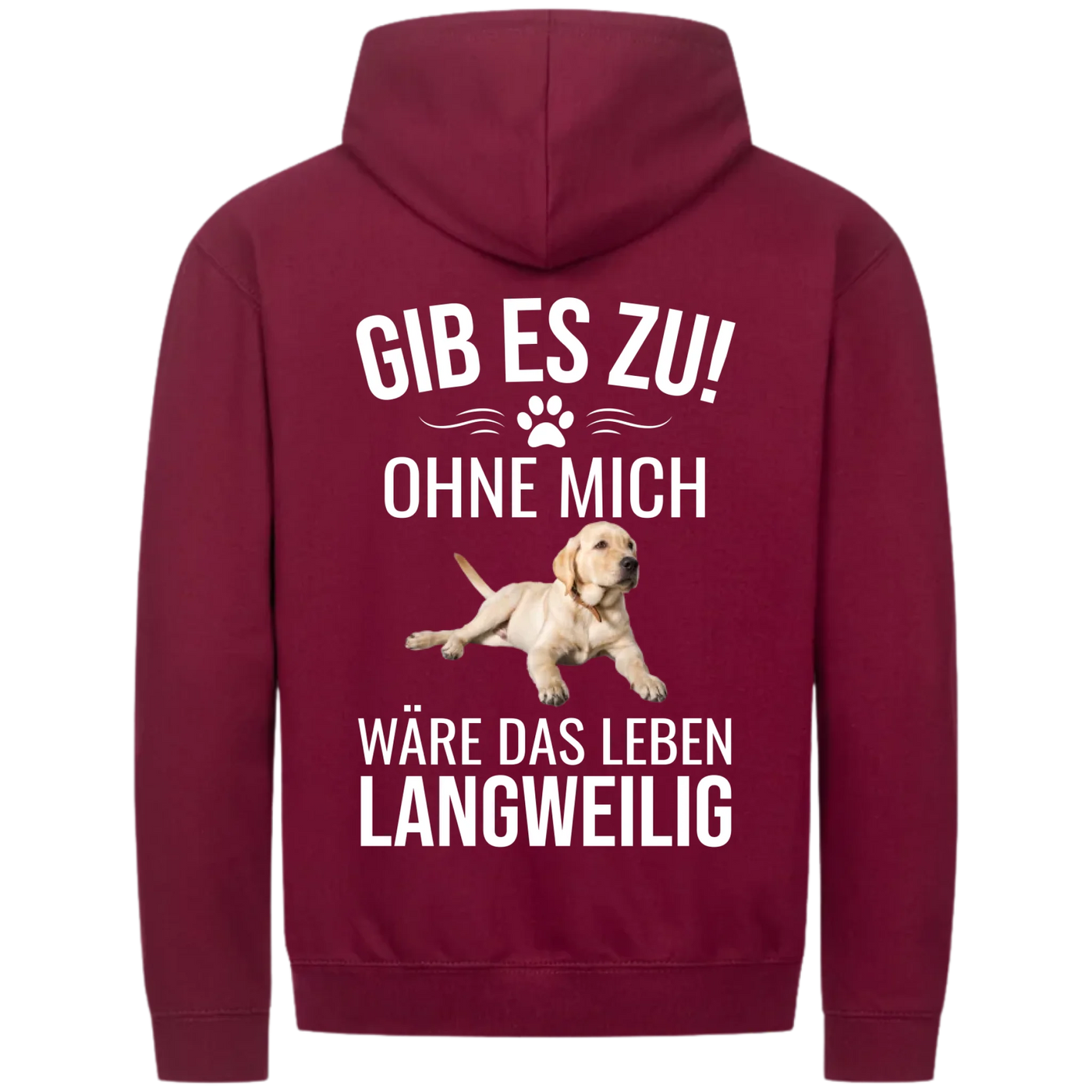 MP Zipper Hoodie burgundy back 2048 x 2048px