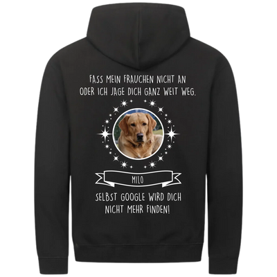 Fass mein Frauchen / Herrchen nicht an - Personalisierbarer Classic Zipper Hoodie Unisex
