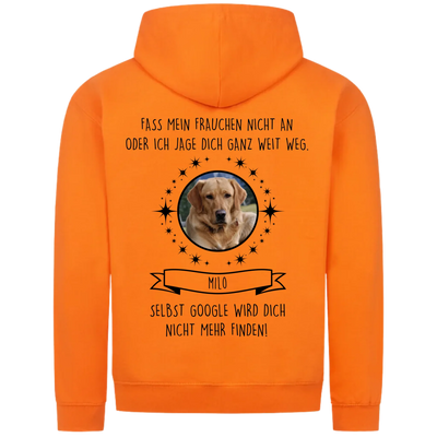 Fass mein Frauchen / Herrchen nicht an - Personalisierbarer Classic Zipper Hoodie Unisex