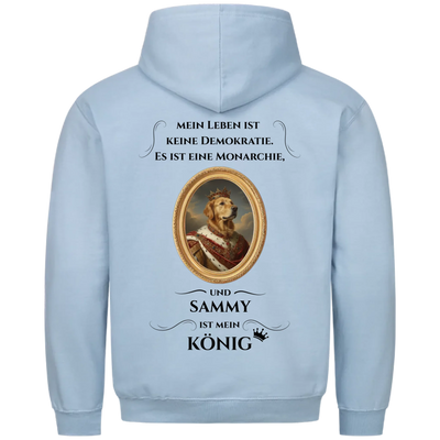 Mein Leben ist keine Demokratie - Personalisierbarer Hoodie Unisex Rückendruck