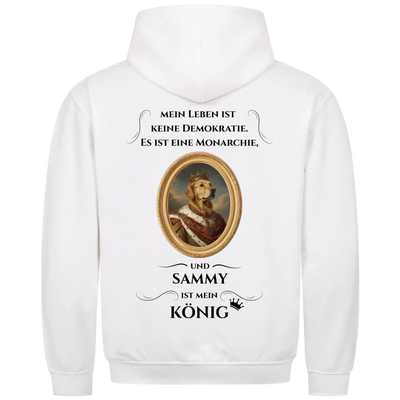 Mein Leben ist keine Demokratie - Personalisierbarer Hoodie Unisex Rückendruck