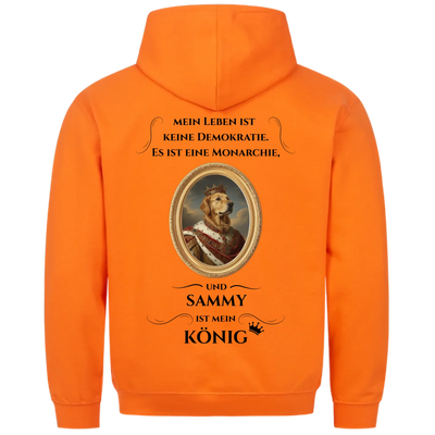 Mein Leben ist keine Demokratie - Personalisierbarer Hoodie Unisex Rückendruck