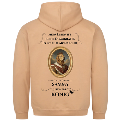 Mein Leben ist keine Demokratie - Personalisierbarer Hoodie Unisex Rückendruck